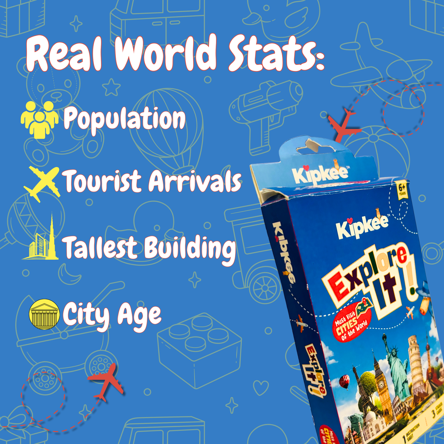 Explore It - Trump Cards Kit (Cities Of Word)
