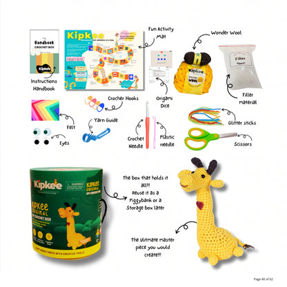 DIY Crochet Kit [Kipkee, the Spotless Giraffe]
