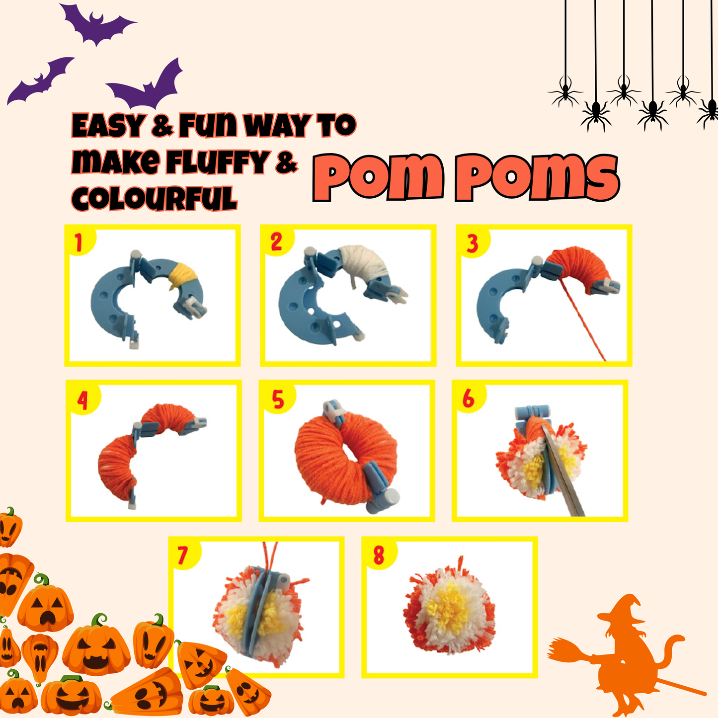 Pom Pom Craft Kit [Halloween]