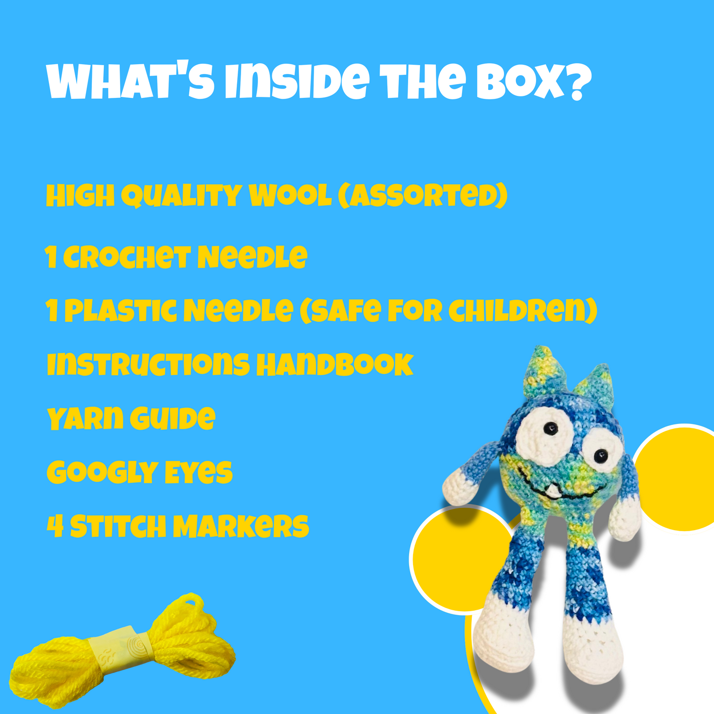 DIY Crochet Kit (Monster)