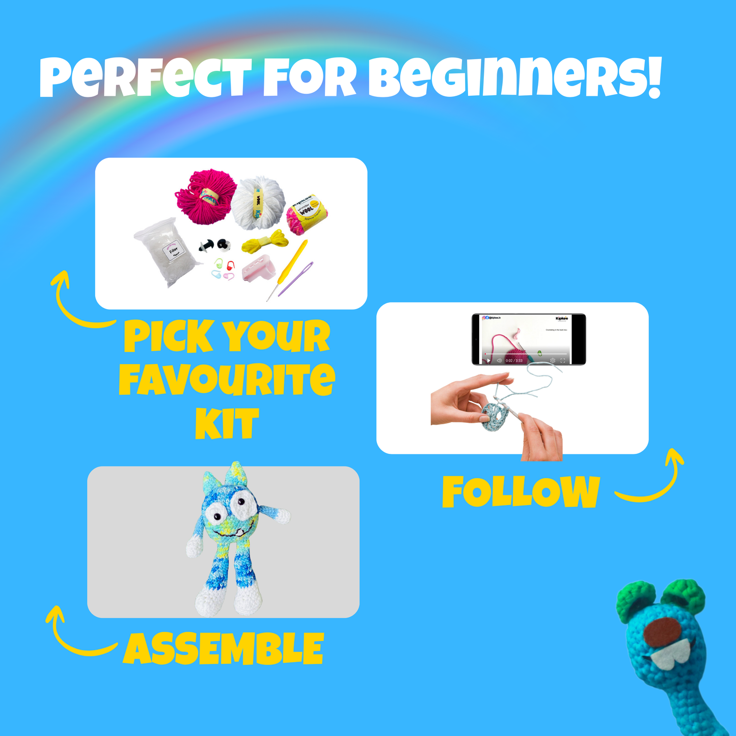 DIY Crochet Kit (Monster)